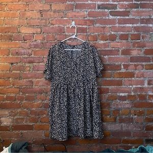 Printed short sleeve dress